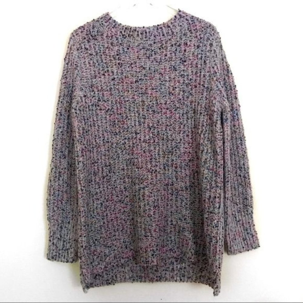 Joseph Abboud Speckled Knit Wool Blend Oversized Sweater Size Large
